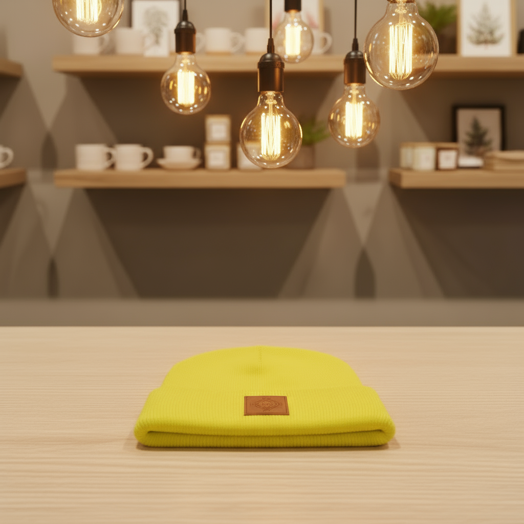 Up North Beanie - Neon Yellow