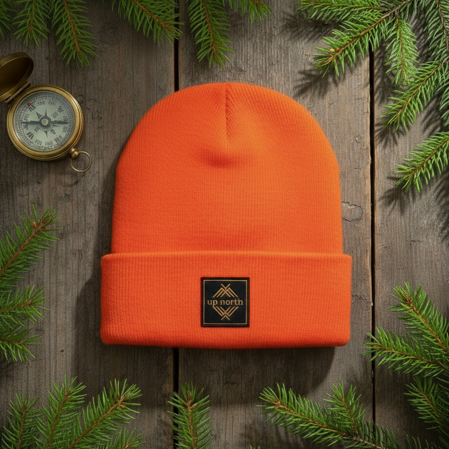 Up North Beanie - Neon Orange