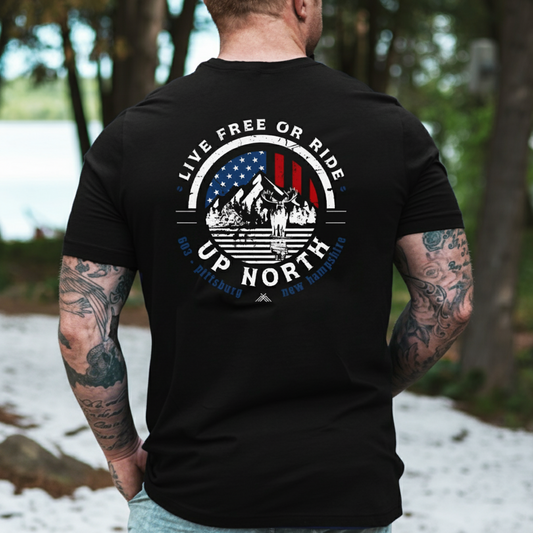 Live Free or RIDE - Snowmobile SS Tee