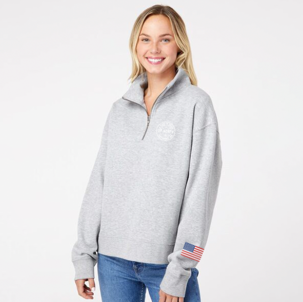 Circle Logo - Women's Quarter-Zip Sweatshirt