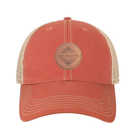 Up North Nantucket Red Washed & Worn Trucker Hat