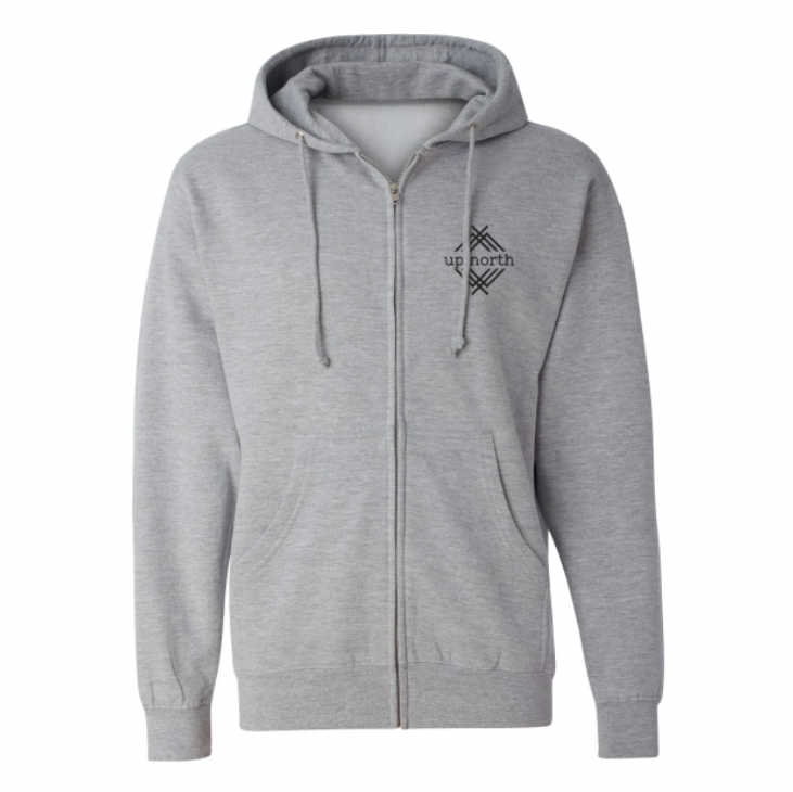 NH Flag Treeline & Moose FZ Hoodie