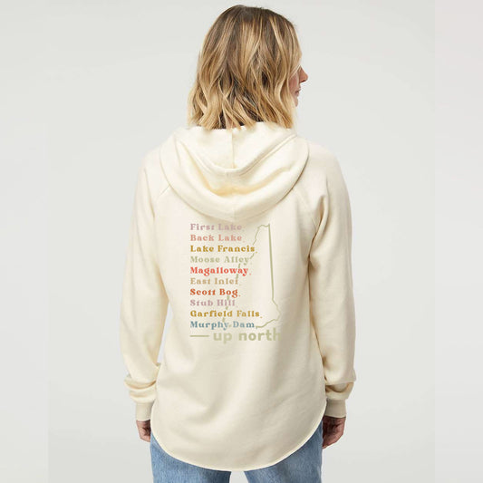 Favorite Places Ladies V-Hoodie - Cream