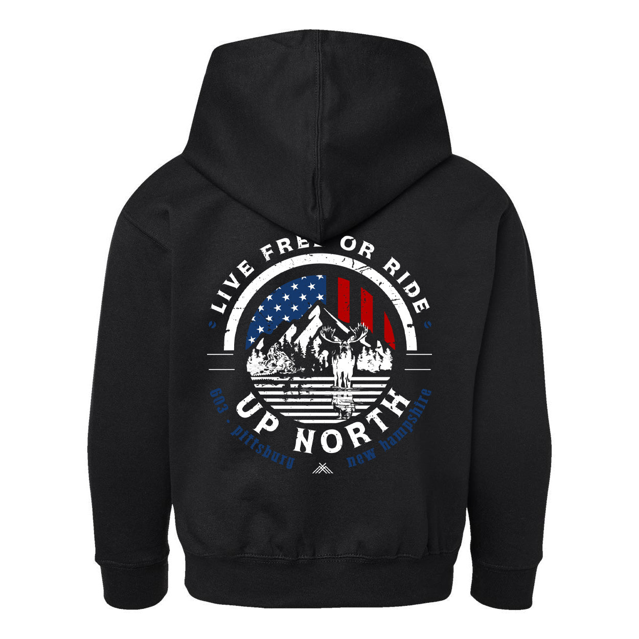 Live Free or RIDE - YOUTH Snowmobile Hoodie