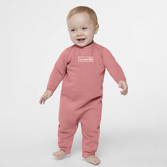 Up North Infant Fleece One-Piece - Mauve