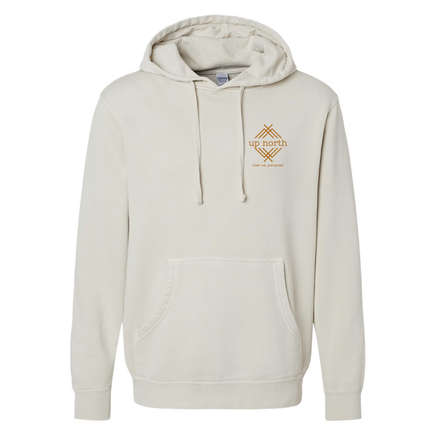 Lost on Purpose - Pigment Dyed Hoodie - Ivory
