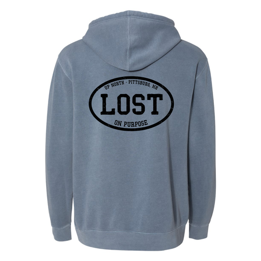 LOST On Purpose - Pigment Dyed Hoodie - Slate