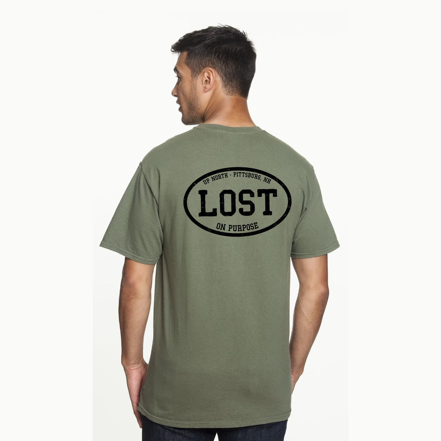 Lost on Purpose - Garment-Dyed Heavy T-Shirt - Sage