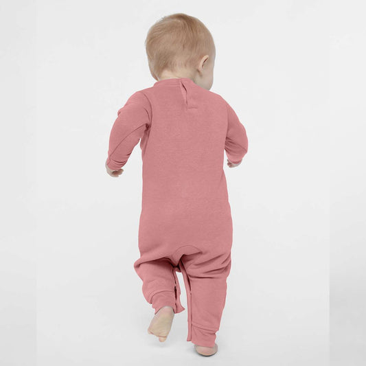 Up North Infant Fleece One-Piece - Mauve