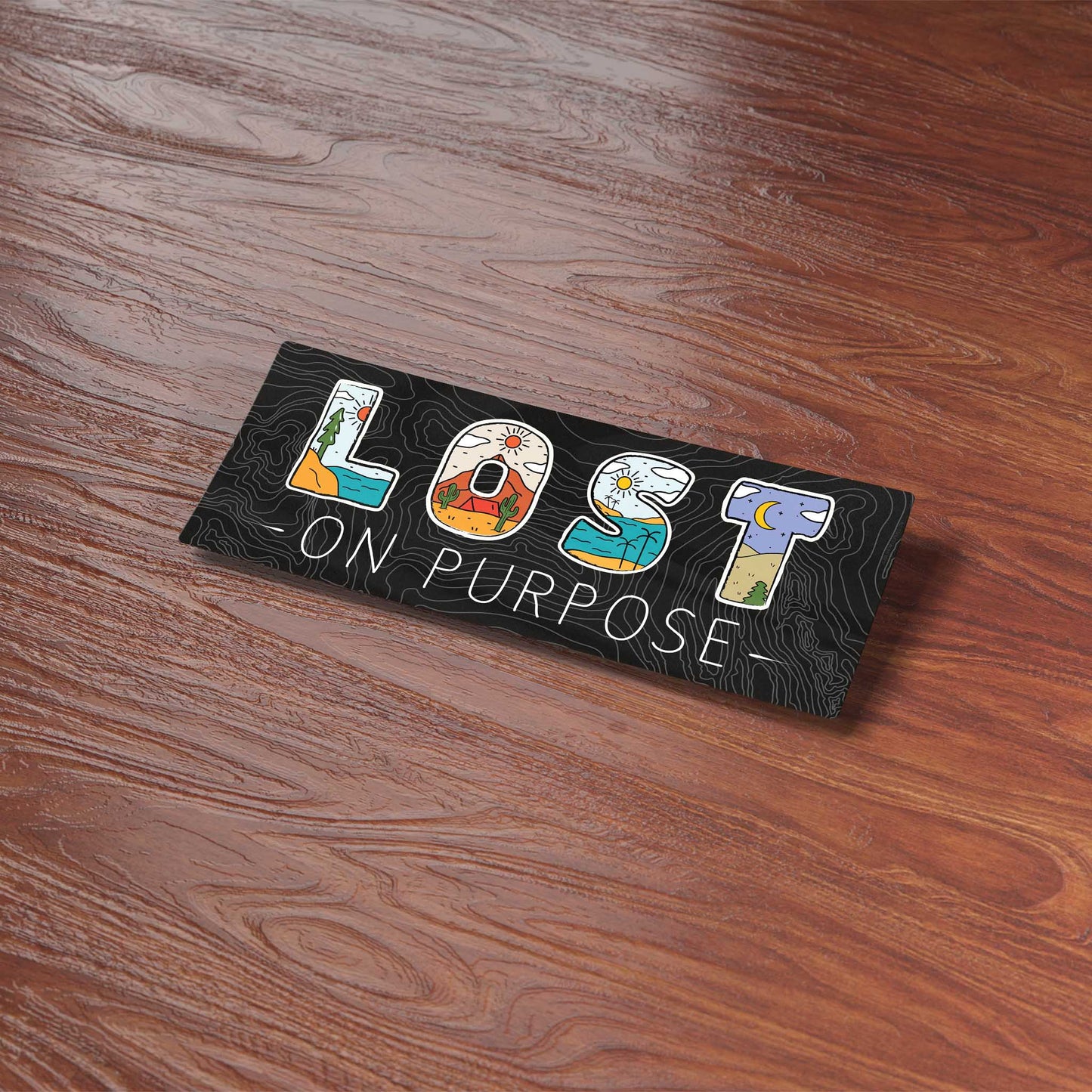 Lost on Purpose Nature Landscape Sticker