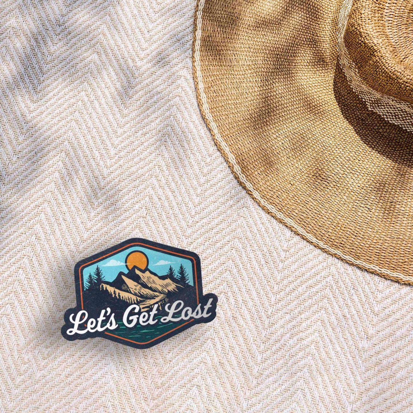 Let's Get Lost Mountain Sticker