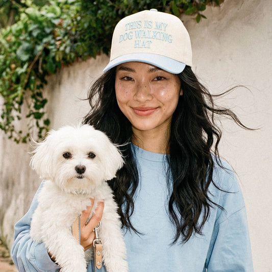 THIS IS MY DOG WALKING HAT - Two Tone Trucker Hat