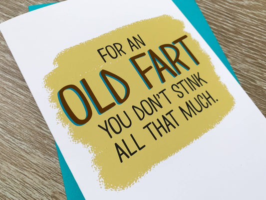 Funny Handmade Old Fart Birthday Card