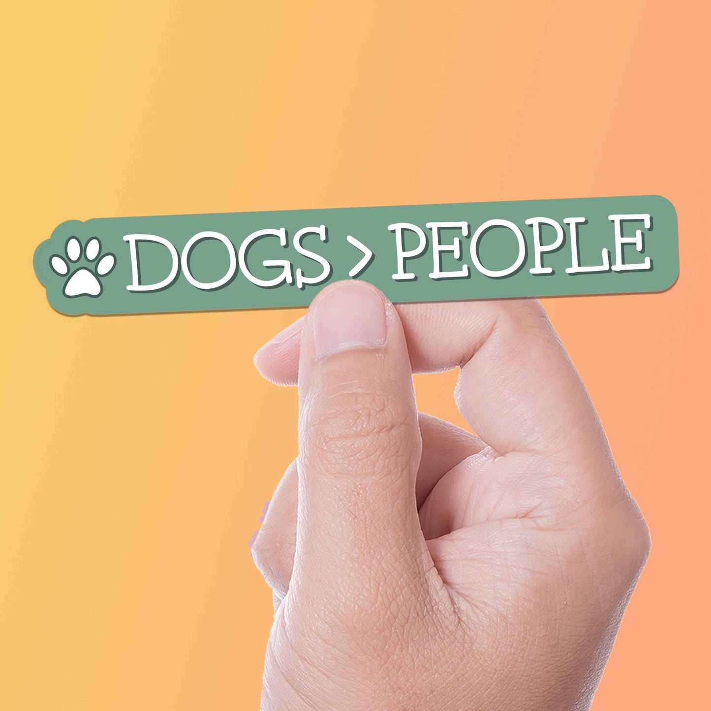 Dogs > People Sticker