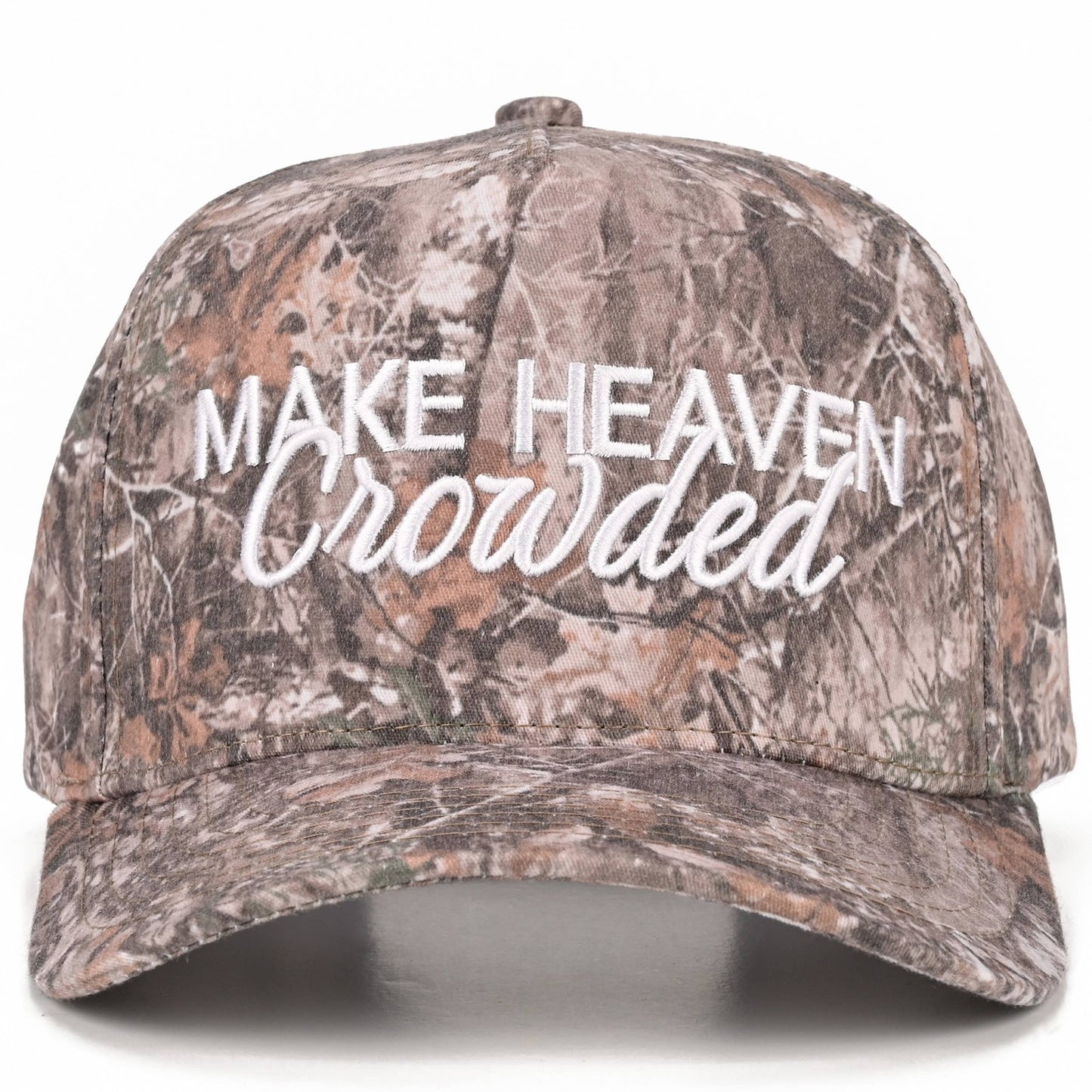 MAKE HEAVEN CROWDED - Embroidered Trucker Hat