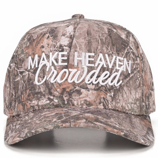 MAKE HEAVEN CROWDED - Embroidered Trucker Hat