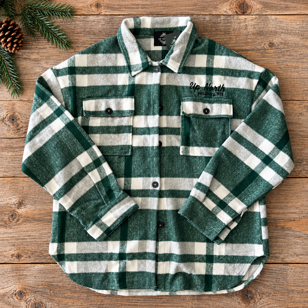 Embroidered Flannel Shacket