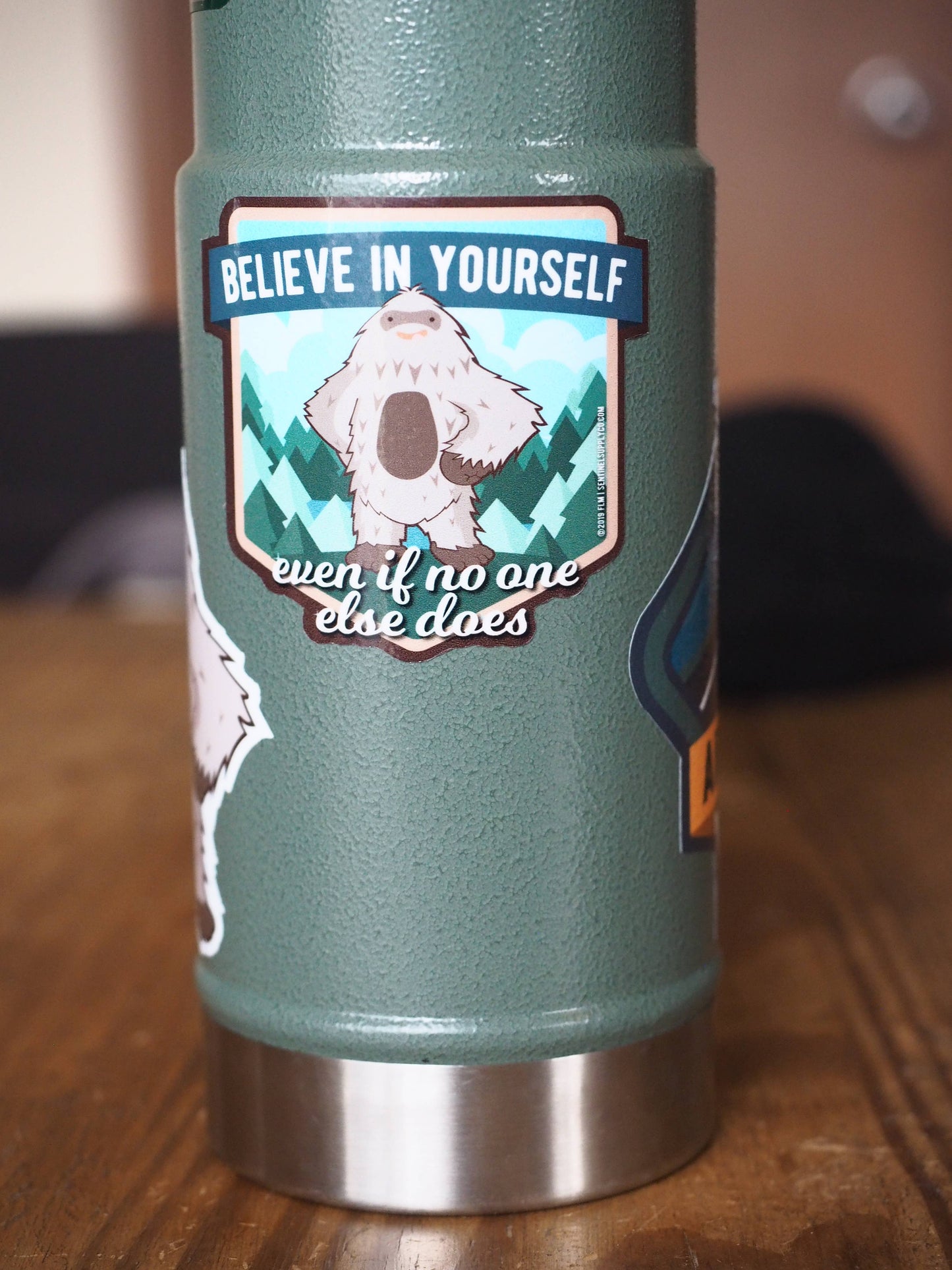Bigfoot Believe in Yourself Sasquatch Sticker
