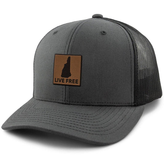 New Hampshire Leather Patch Classic Trucker
