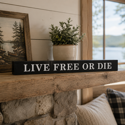 Live Free or Die - Skinny Sign