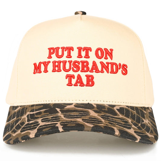 PUT IT ON MY HUSBAND'S TAB - Trucker Hat