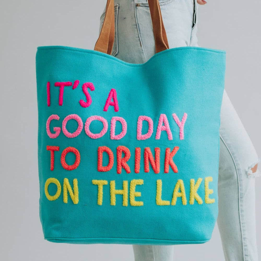 Blue Drink On The Lake Tote