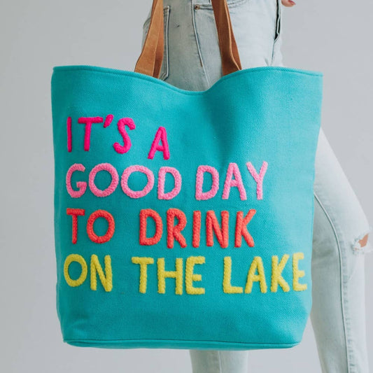 Blue Drink On The Lake Tote