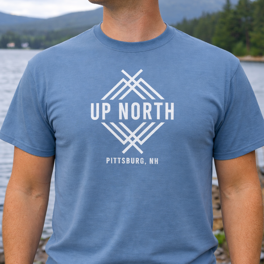 Up North Unisex Logo Tee - Indigo Blue