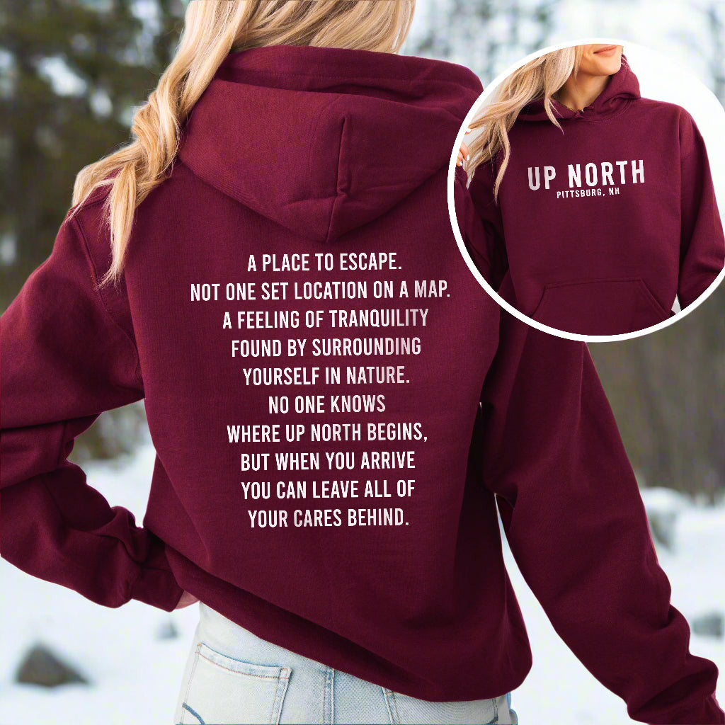 Up North Definition Hoodie - Maroon