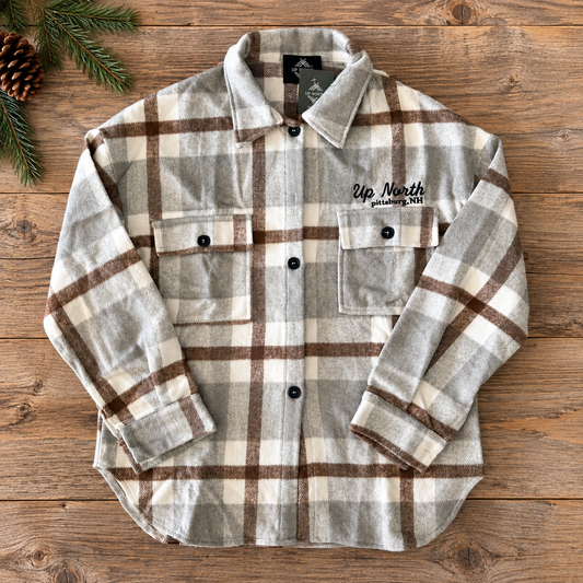 Embroidered Flannel Shacket