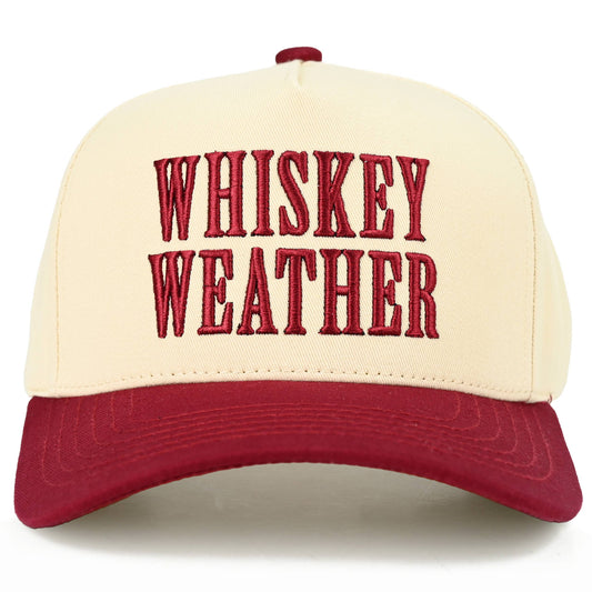 WHISKEY WEATHER Embroidered Trucker Hat