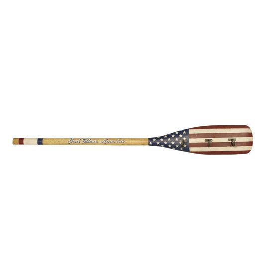 Patriotic Wooden Oar
