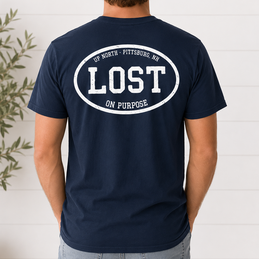 LOST On Purpose - SS Tee - Navy