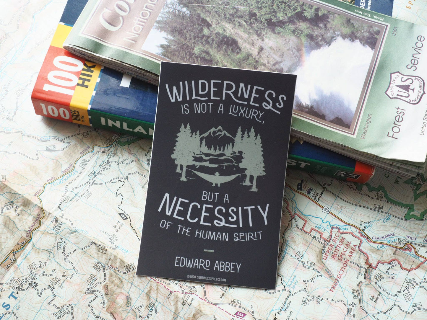 Edward Abbey Wilderness Quote Sticker