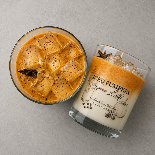 Iced Pumpkin Spice Latte Handmade Soy Candle 12oz