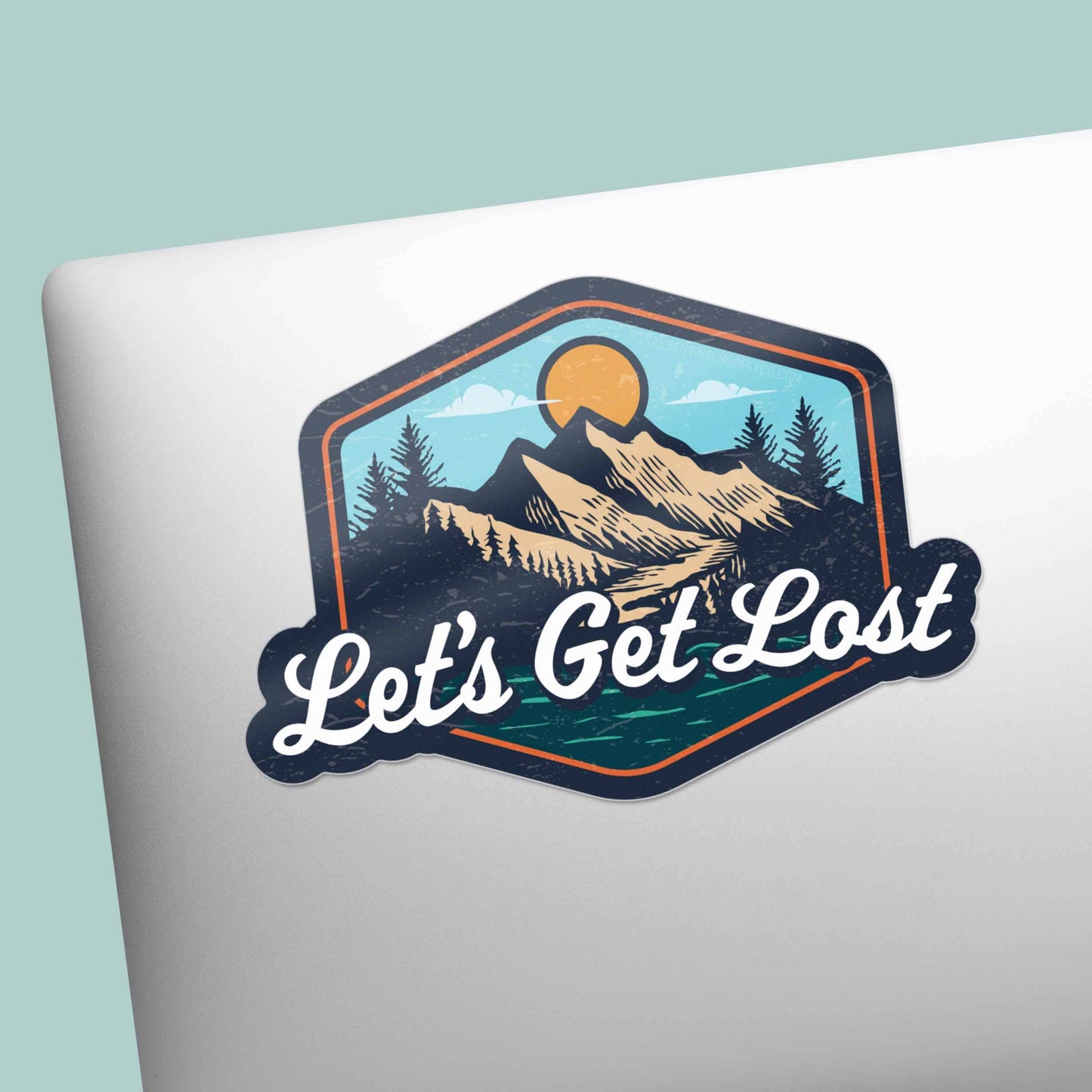 Let's Get Lost Mountain Sticker