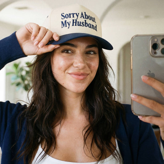 SORRY ABOUT MY HUSBAND - Two Tone Trucker Hat