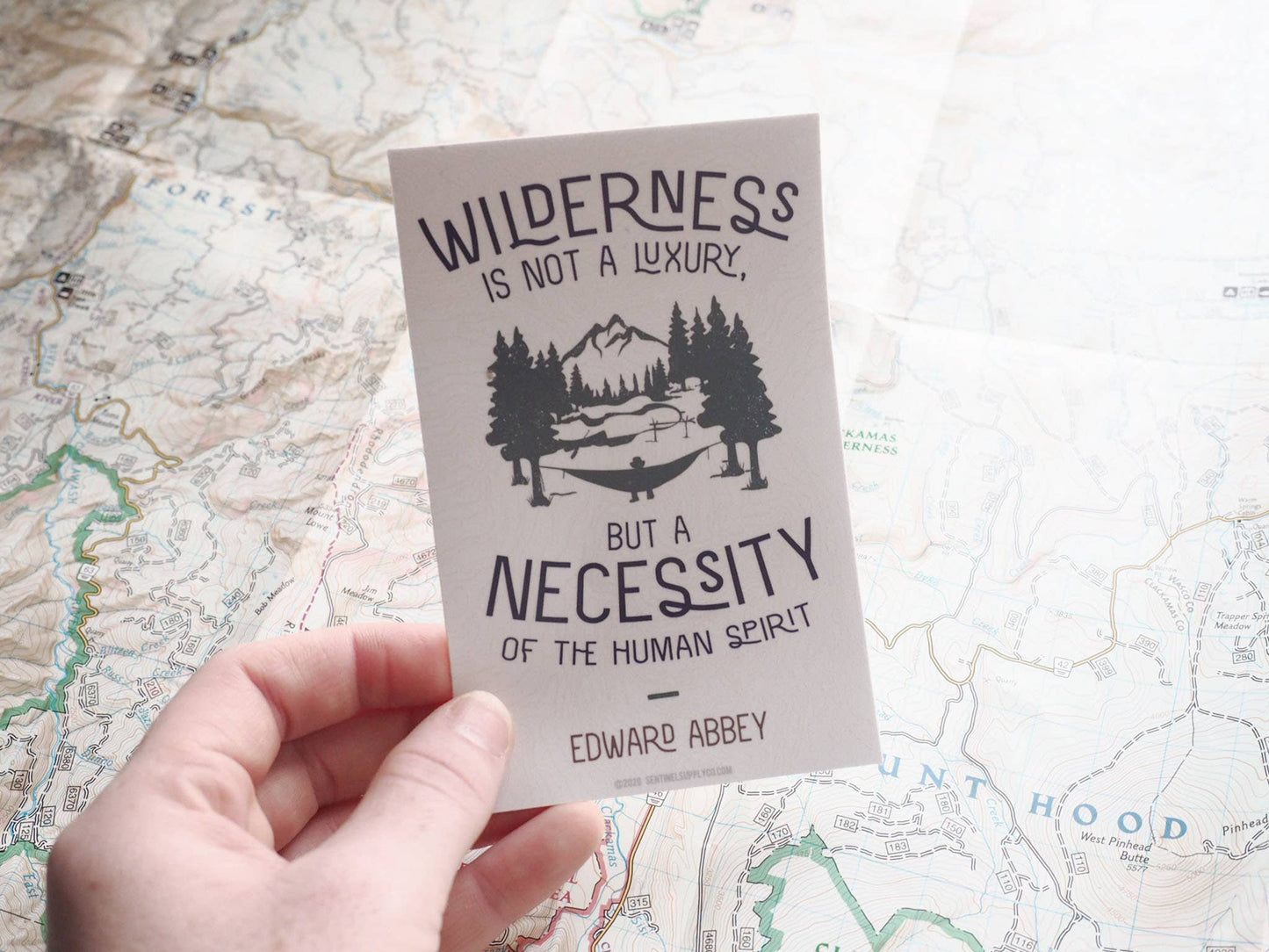 Edward Abbey Wilderness Quote Sticker