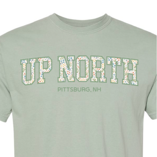 Up North Faux Embroidery Unisex Tee