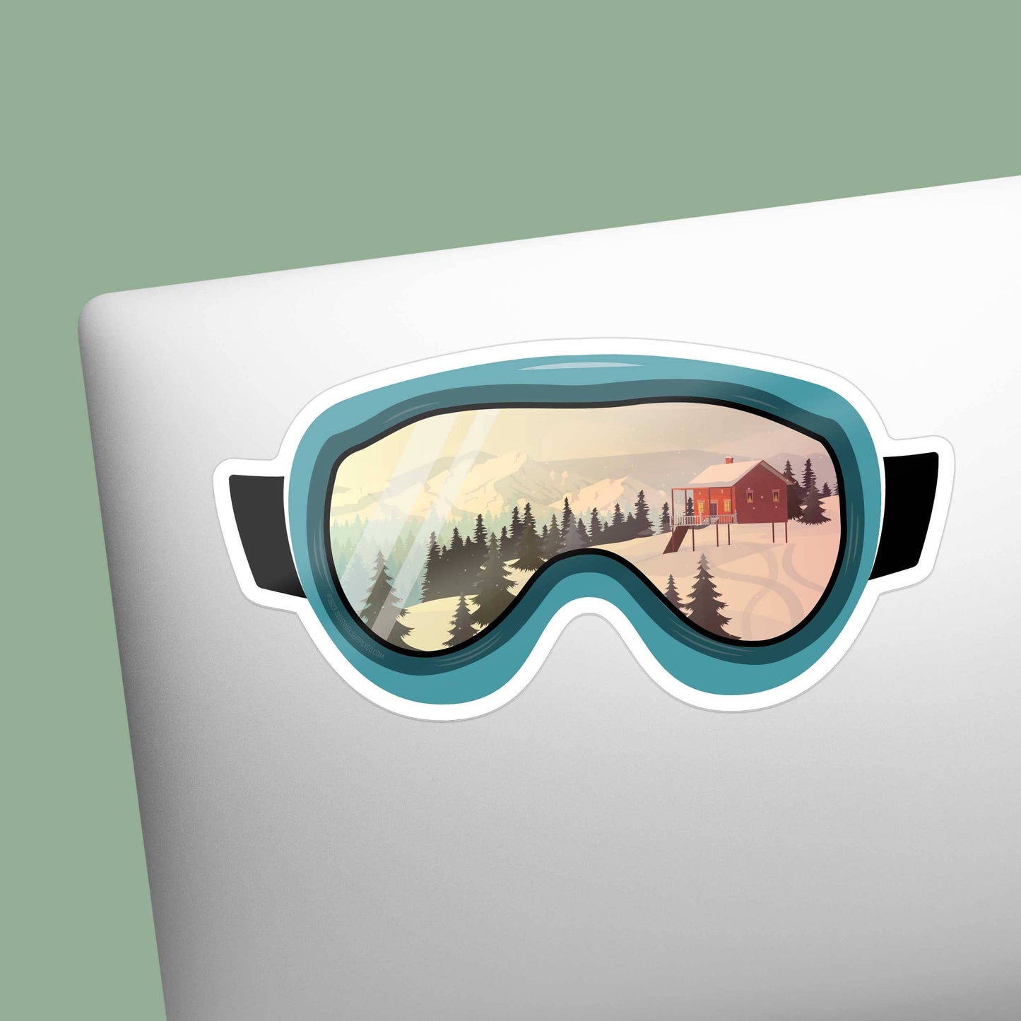 Ski Goggles Winter Sports Bumper Sticker