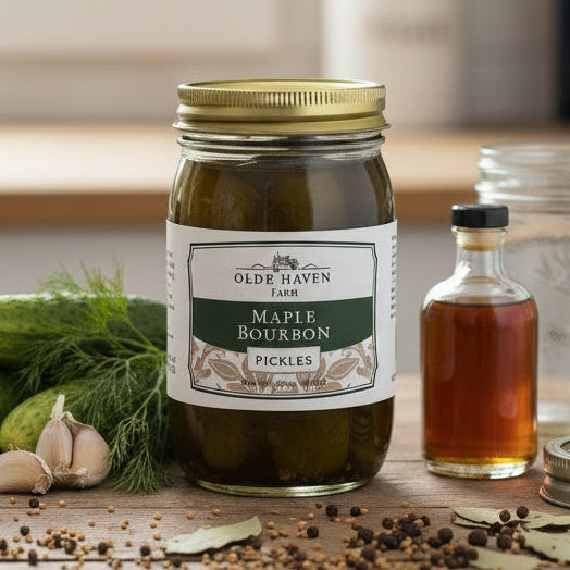 Maple Bourbon Pickles, 16oz