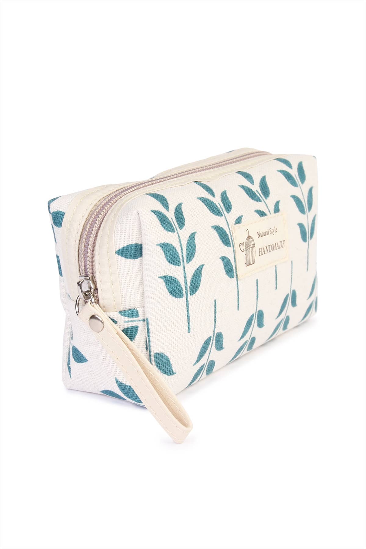 Printed Zipper Cosmetic Bag
