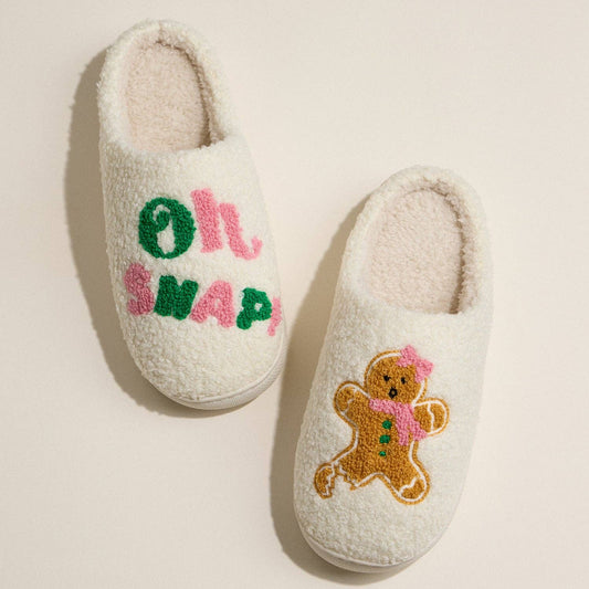 Oh Snap! Gingerbread Holiday Slipper