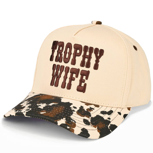 TROPHY WIFE Embroidered Trucker Hat