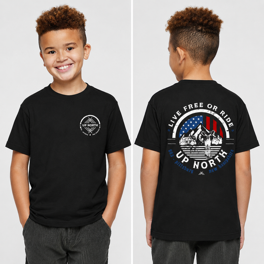 YOUTH - Live Free or RIDE - ATV SS Tee