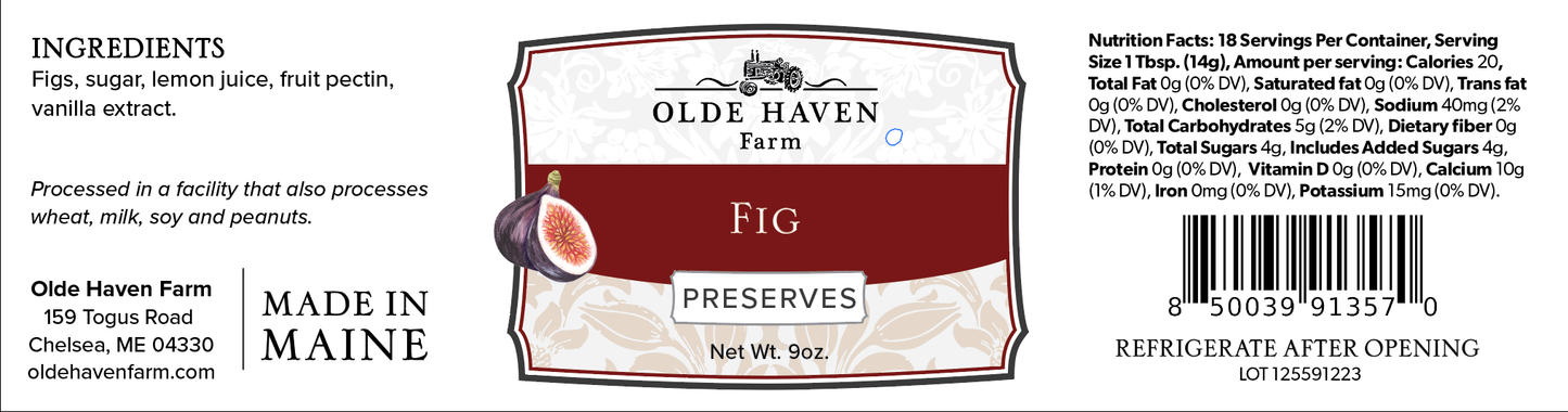 Fig Preserves 9oz