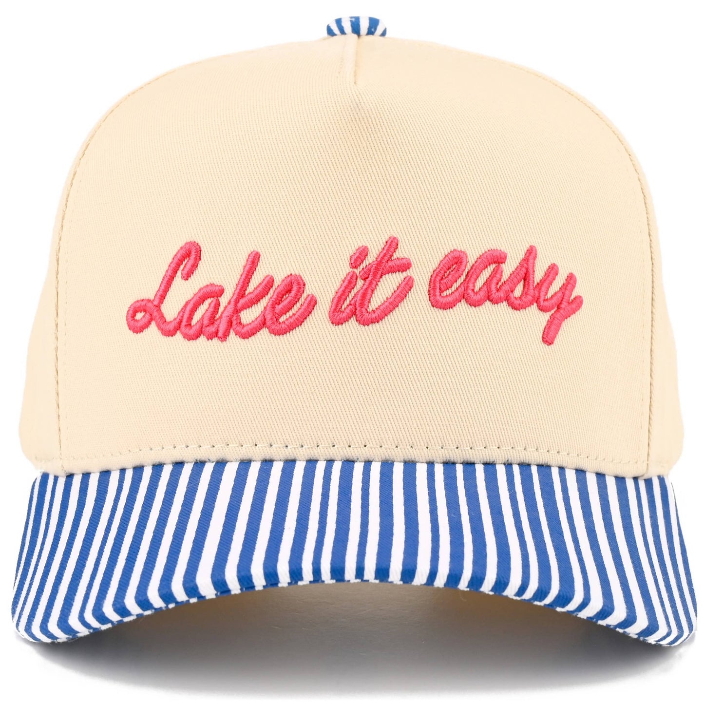 LAKE IT EASY - Embroidered Two Tone Trucker Hat