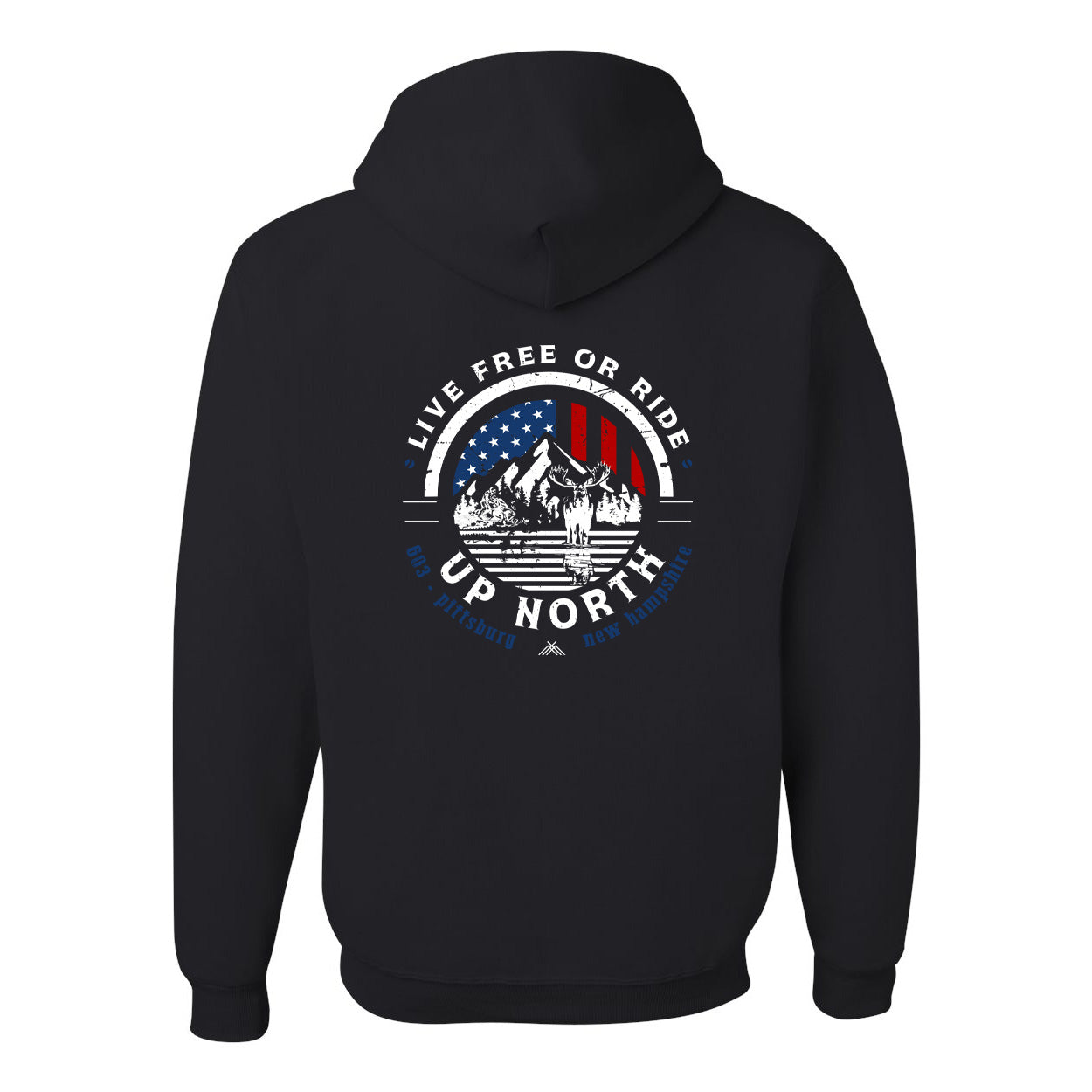 Live Free or RIDE - Snowmobile Hoodie