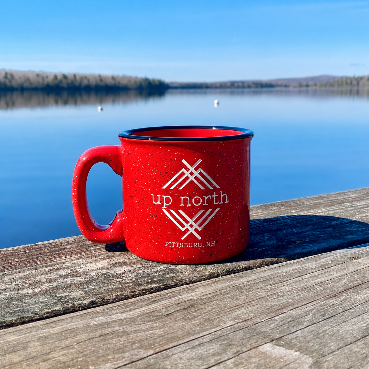 15 oz. Red Ceramic Campfire Mug