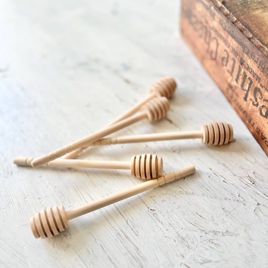 Wooden Rustic Honey Dipper | Farmhouse Decor Kitchen